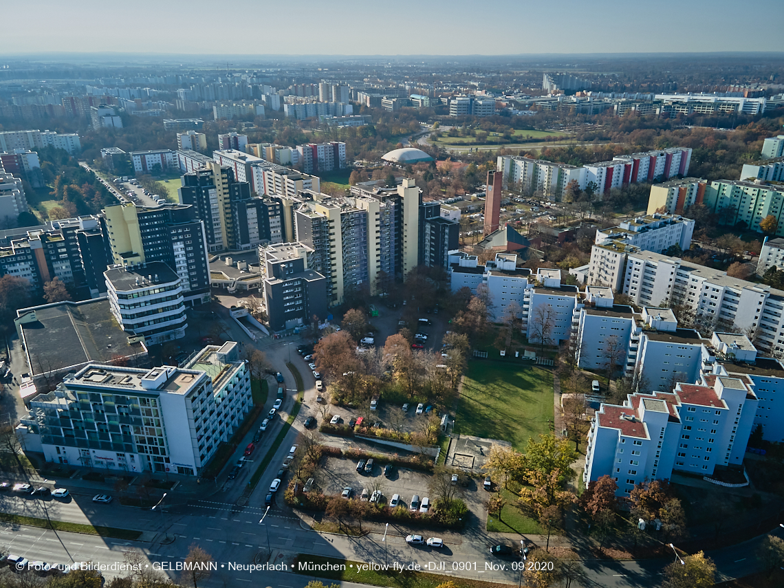 12.11./09.11.2020 - Marx-Zentrum und Umgebung am Karl-Marx-Ring in Neuperlach